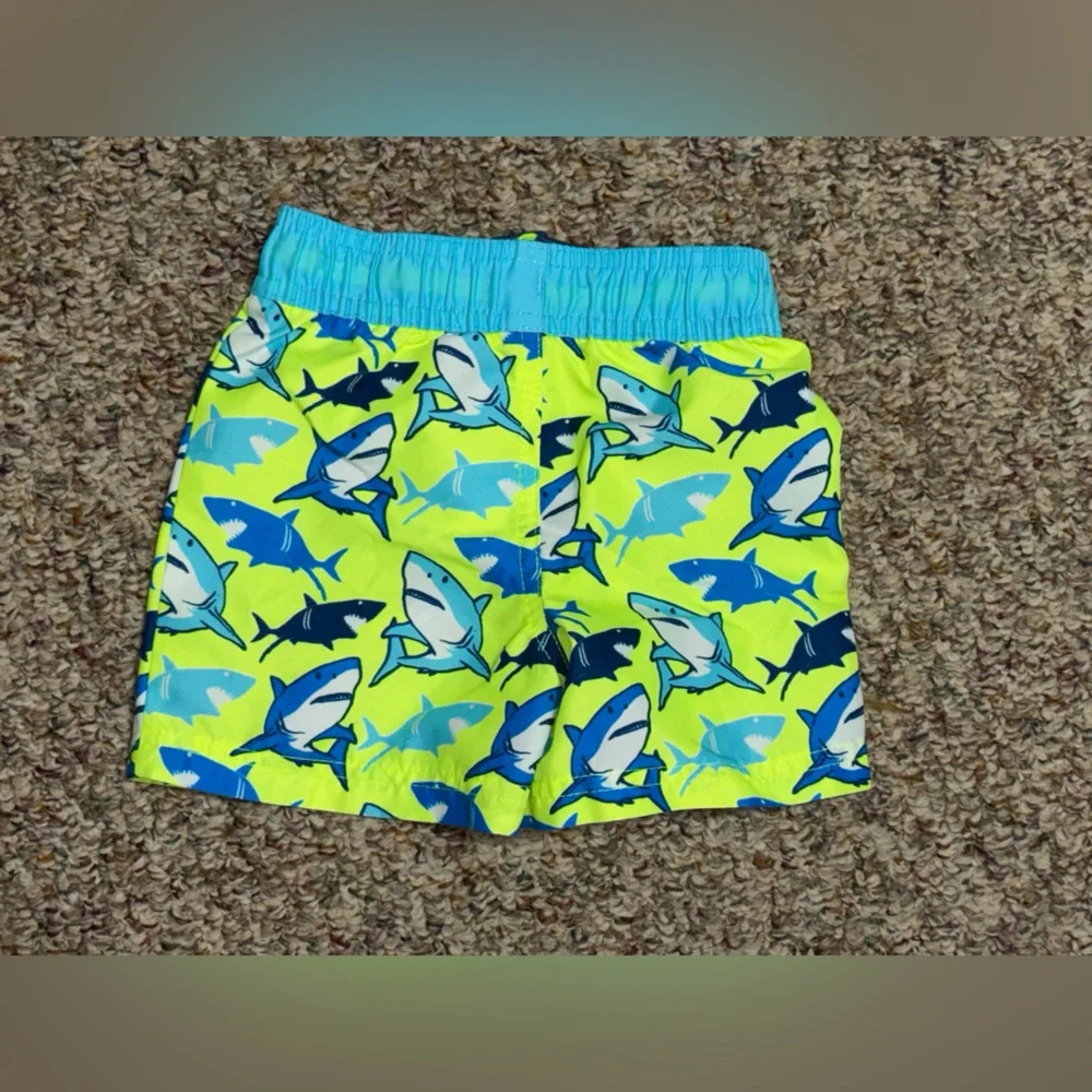 Boys size 18 months Shark Print Swim Shorts, wave zone, summer, pool